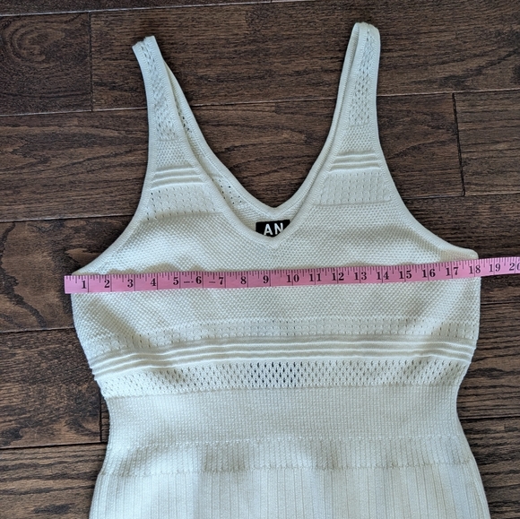 NWT Alp N Rock+ Crocheted Dress Tank Top Cream Mid length - Picture 6 of 7